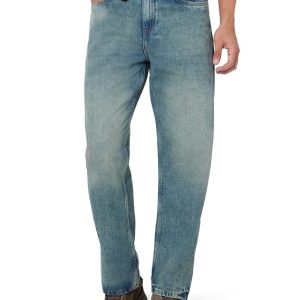 Cotton Relaxed Straight Fit Jeans